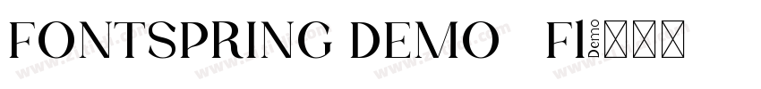 FONTSPRING DEMO   Fl字体转换
